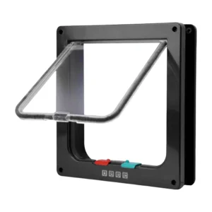 Cat and Dog Flap Door with 4 Way Security Lock.