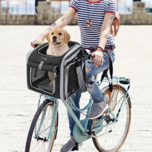 Portable Pet Bicycle Backpack.  Soft-Sided Pet Carrier.