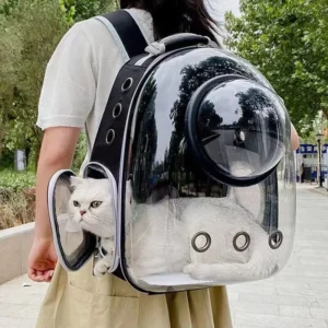 Portable Transparent Space Capsule Backpack For Your Pets.