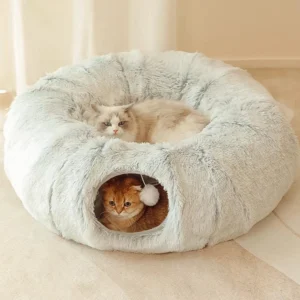Cat Tunnel Bed With Mat.